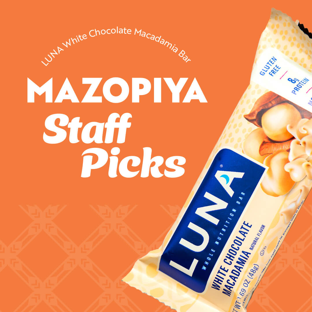 Mazopiya Staff Pick: Luna White Chocolate Mac Bar